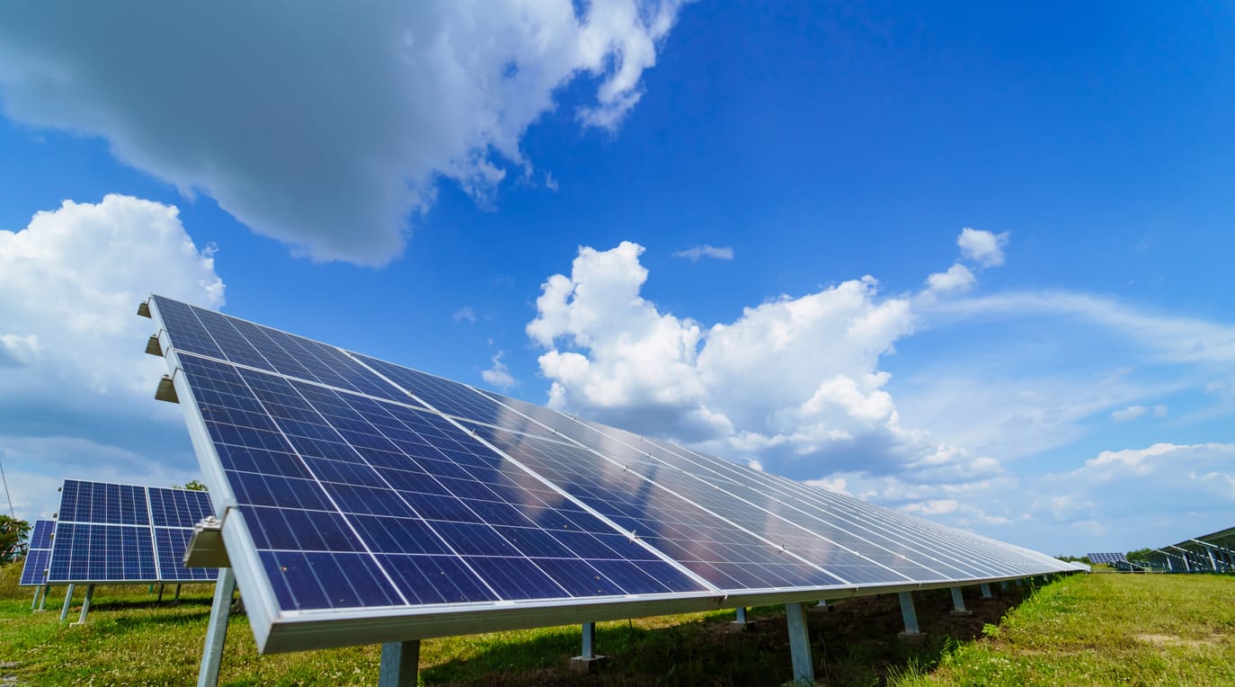 a photo of a solar panel on a sunny day - solar Financing.